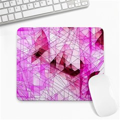 Pink Abstract Lineart Large Mousepad by Maspions