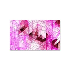 Pink Abstract Lineart Sticker Rectangular (100 Pack) by Maspions