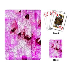 Pink Abstract Lineart Playing Cards Single Design (rectangle)