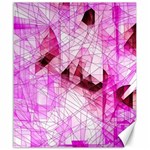 Pink Abstract Lineart Canvas 20  x 24  19.57 x23.15  Canvas - 1