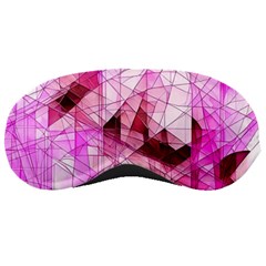 Pink Abstract Lineart Sleep Mask by Maspions