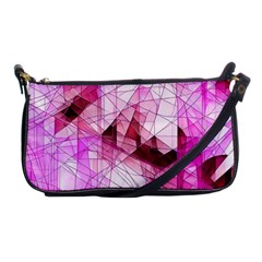 Pink Abstract Lineart Shoulder Clutch Bag