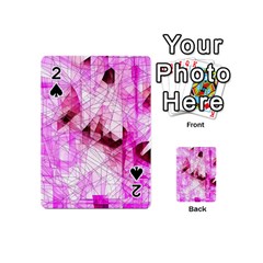 Pink Abstract Lineart Playing Cards 54 Designs (mini)