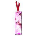 Pink Abstract Lineart Small Book Marks Front