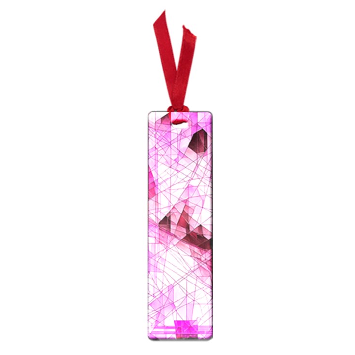 Pink Abstract Lineart Small Book Marks