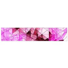 Pink Abstract Lineart Small Premium Plush Fleece Scarf by Maspions