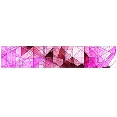 Pink Abstract Lineart Large Premium Plush Fleece Scarf 