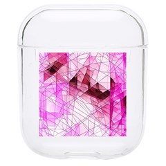 Pink Abstract Lineart Hard Pc Airpods 1/2 Case by Maspions