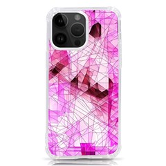 Pink Abstract Lineart Iphone 14 Pro Max Tpu Uv Print Case