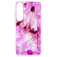 Pink Abstract Lineart Samsung Galaxy S24 Ultra 6 9 Inch Tpu Uv Case by Maspions