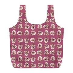 Whimsy Chickens Pattern Full Print Recycle Bag (l) by dflcprintsclothing