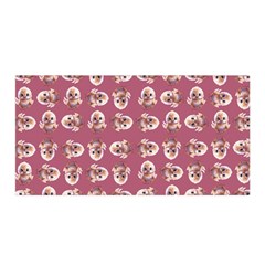 Whimsy Chickens Pattern Satin Wrap 35  X 70  by dflcprintsclothing