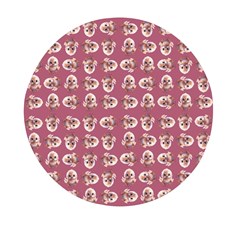 Whimsy Chickens Pattern Mini Round Pill Box (pack Of 3) by dflcprintsclothing