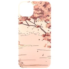 Pastel Nature , Art, Blue, Cute, Nature, Pink Iphone 15 Pro Black Uv Print Pc Hardshell Case by kyorashop23