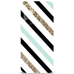 Pattern, Black, Blue, Gold, Lines, Stripes Samsung Galaxy S24 Plus 6 7 Inch Black Tpu Uv Case by kyorashop23