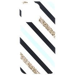 Pattern, Blue, Gold, Lines, Stripes Iphone 15 Pro Max Black Uv Print Pc Hardshell Case by kyorashop23