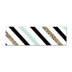 Pattern, Blue, Gold, Lines, Stripes Sticker Bumper (10 Pack) by kyorashop23