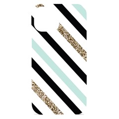 Pattern, Blue, Gold, Lines, Stripes Iphone 15 Black Uv Print Pc Hardshell Case