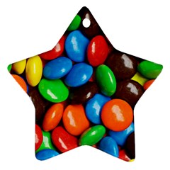 Colorful Candy Background, Close-up Ornament (star) by kyorashop23