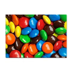 Colorful Candy Background, Close-up Sticker A4 (100 Pack) by kyorashop23