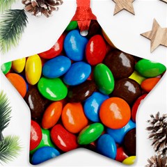 Colorful Candy Background, Close-up Star Ornament (two Sides)