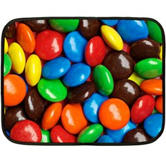 Colorful Candy Background, Close-up Two Sides Fleece Blanket (mini) by kyorashop23