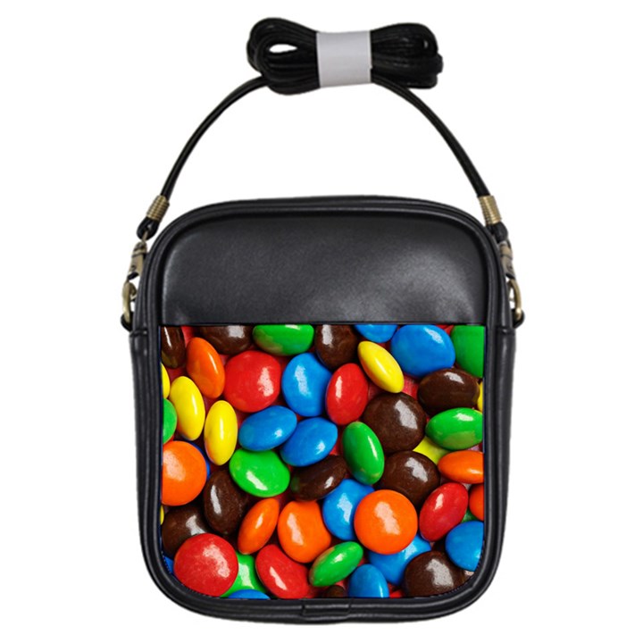 Colorful Candy Background, Close-up Girls Sling Bag