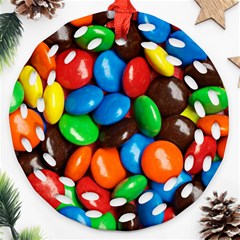 Colorful Candy Background, Close-up Ornament (round Filigree)