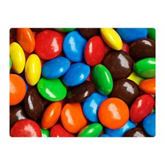 Colorful Candy Background, Close-up Two Sides Premium Plush Fleece Blanket (mini) by kyorashop23