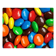 Colorful Candy Background, Close-up Two Sides Premium Plush Fleece Blanket (large) by kyorashop23