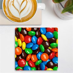 Colorful Candy Background, Close-up Uv Print Square Tile Coaster  by kyorashop23