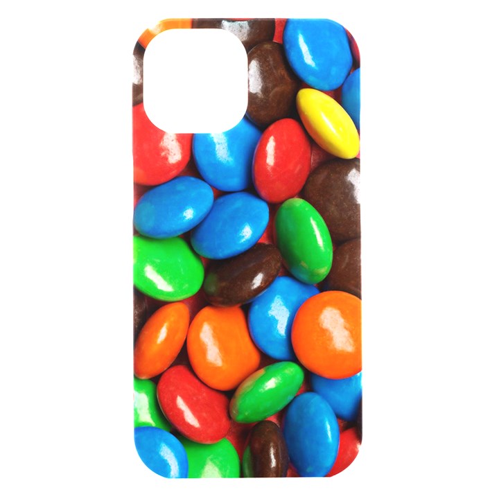 Colorful Candy Background, Close-up iPhone 15 Black UV Print PC Hardshell Case