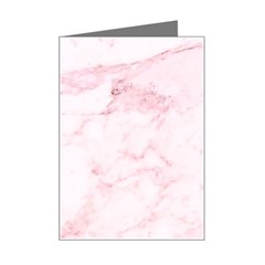 Pink Marble, Gold, Marble, Pattern, Pink, Rose Mini Greeting Card by kyorashop23