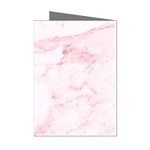 Pink Marble, Gold, Marble, Pattern, Pink, Rose Mini Greeting Cards (Pkg of 8) Left