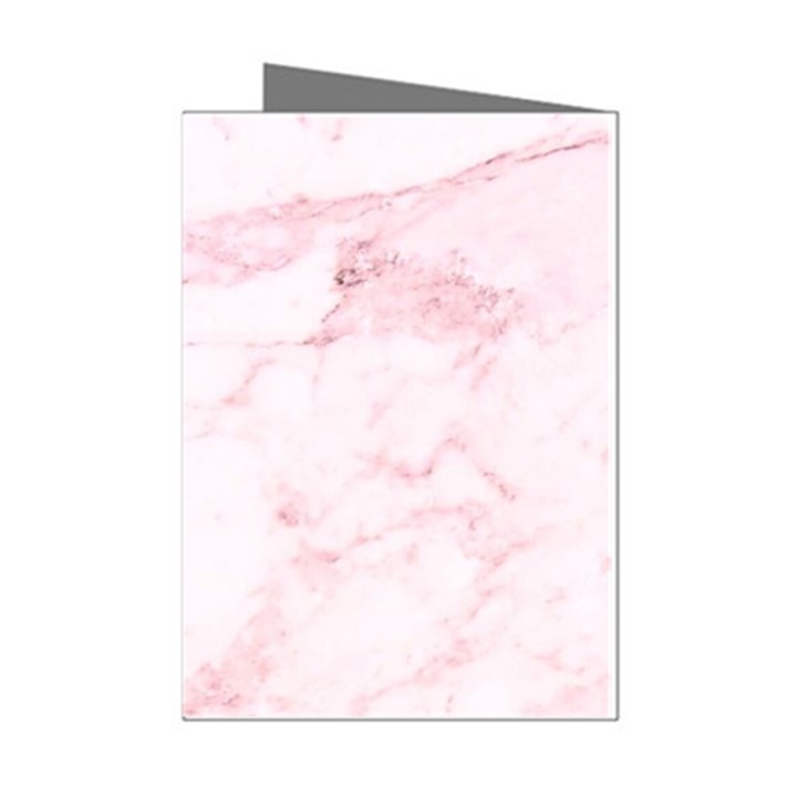 Pink Marble, Gold, Marble, Pattern, Pink, Rose Mini Greeting Cards (Pkg of 8)