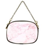 Pink Marble, Gold, Marble, Pattern, Pink, Rose Chain Purse (Two Sides) Front