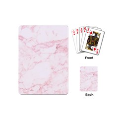 Pink Marble, Gold, Marble, Pattern, Pink, Rose Playing Cards Single Design (mini)