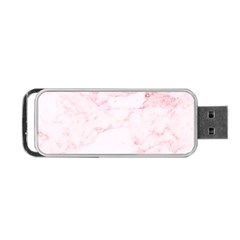 Pink Marble, Gold, Marble, Pattern, Pink, Rose Portable Usb Flash (two Sides) by kyorashop23