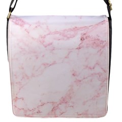 Pink Marble, Gold, Marble, Pattern, Pink, Rose Flap Closure Messenger Bag (s) by kyorashop23