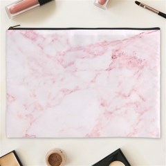 Pink Marble, Gold, Marble, Pattern, Pink, Rose Cosmetic Bag (xxxl) by kyorashop23