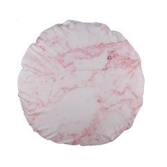 Pink Marble, Gold, Marble, Pattern, Pink, Rose Standard 15  Premium Round Cushions by kyorashop23