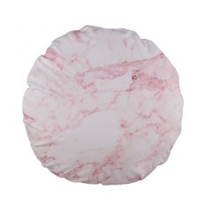 Pink Marble, Gold, Marble, Pattern, Pink, Rose Standard 15  Premium Flano Round Cushions by kyorashop23