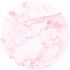 Pink Marble, Gold, Marble, Pattern, Pink, Rose Wooden Puzzle Round by kyorashop23