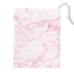 Pink Marble, Gold, Marble, Pattern, Pink, Rose Drawstring Pouch (4xl) by kyorashop23