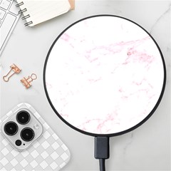 Pink Marble, Gold, Marble, Pattern, Pink, Rose Wireless Fast Charger(black) by kyorashop23