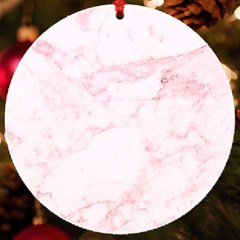 Pink Marble, Gold, Marble, Pattern, Pink, Rose Uv Print Acrylic Ornament Round by kyorashop23