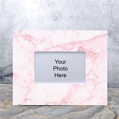 Pink Marble, Gold, Marble, Pattern, Pink, Rose White Tabletop Photo Frame 4 x6  by kyorashop23