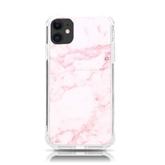 Pink Marble, Gold, Marble, Pattern, Pink, Rose Iphone 11 Tpu Uv Print Case by kyorashop23