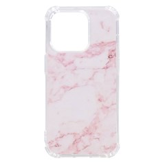 Pink Marble, Gold, Marble, Pattern, Pink, Rose Iphone 14 Pro Tpu Uv Print Case by kyorashop23