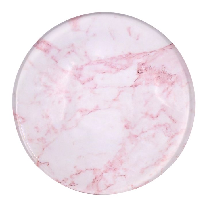 Pink Marble, Gold, Marble, Pattern, Pink, Rose Round Glass Fridge Magnet (4 pack)